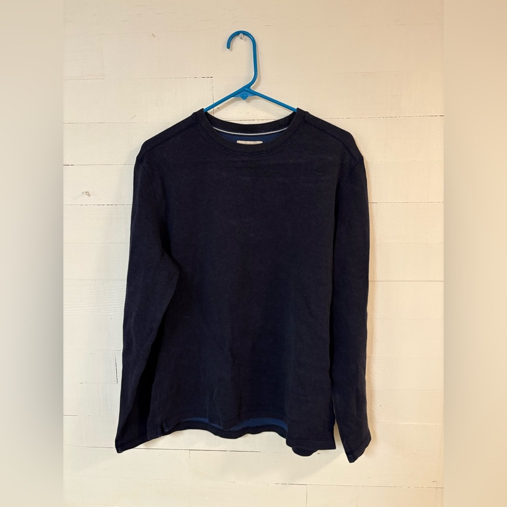 Banana Republic Navy 100% Cotton Long Sleeve Crewneck Shirt Men’s L